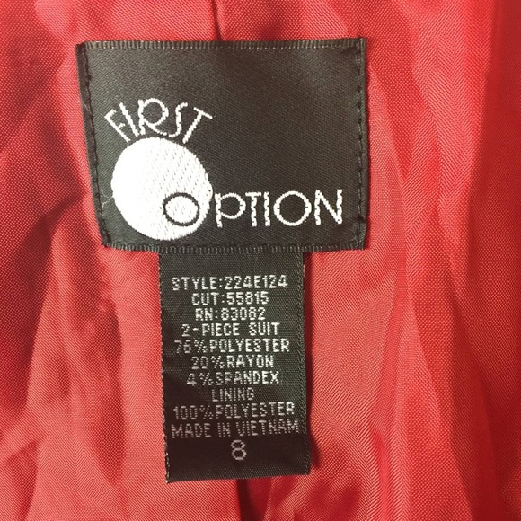•First Option• Red Cape Jacket - Picture 6 of 7